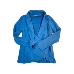 The North Face Asymmetrical Zip Sweatshirt Jacket Blue